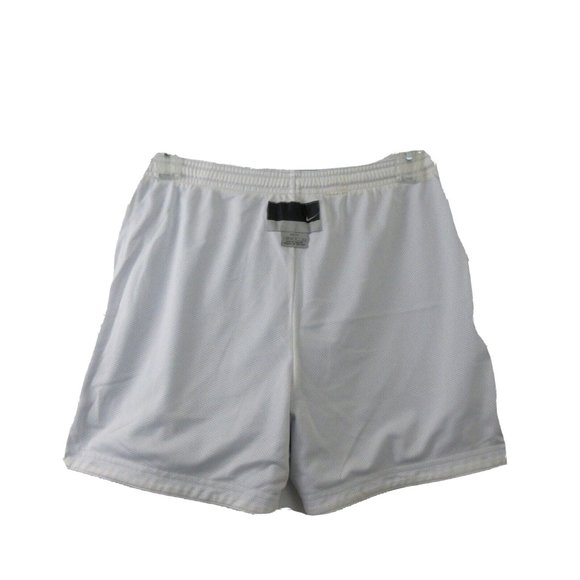 Nike Dri-Fit Shorts Sz Medium Blue White Reversible Mesh Swoosh Embroidered Logo - Picture 7 of 8